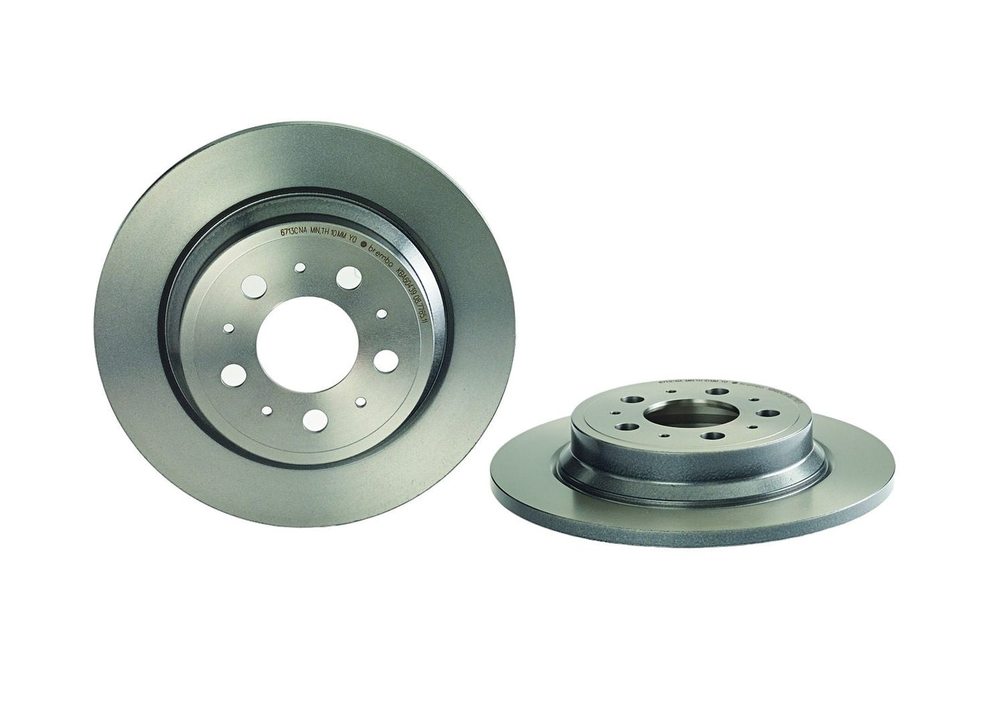 Top View of Rear Disc Brake Rotor BREMBO 08.7765.11