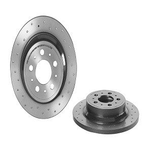 Top View of Rear Disc Brake Rotor BREMBO 08.7765.1X