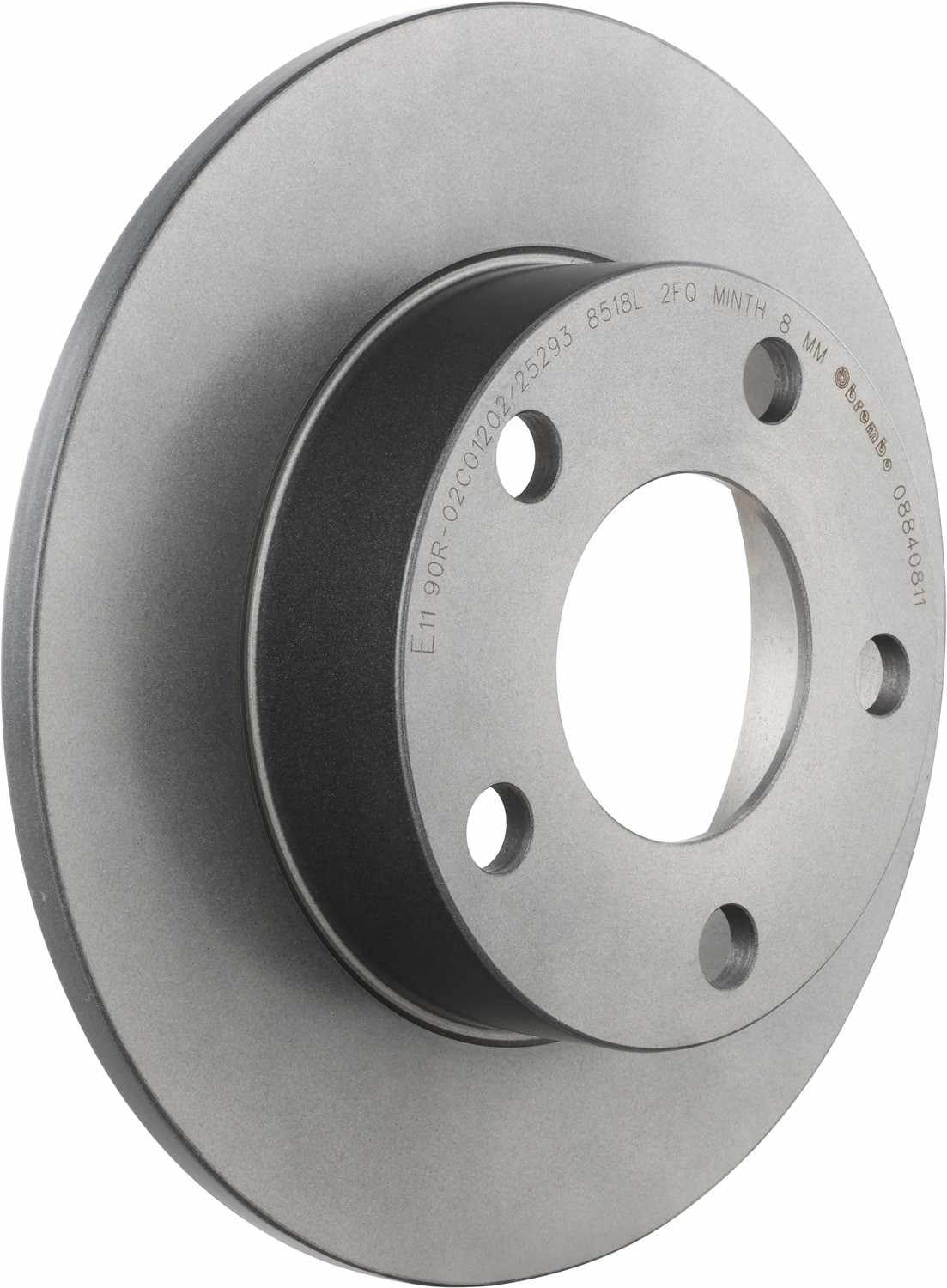 Angle View of Rear Disc Brake Rotor BREMBO 08.8408.11