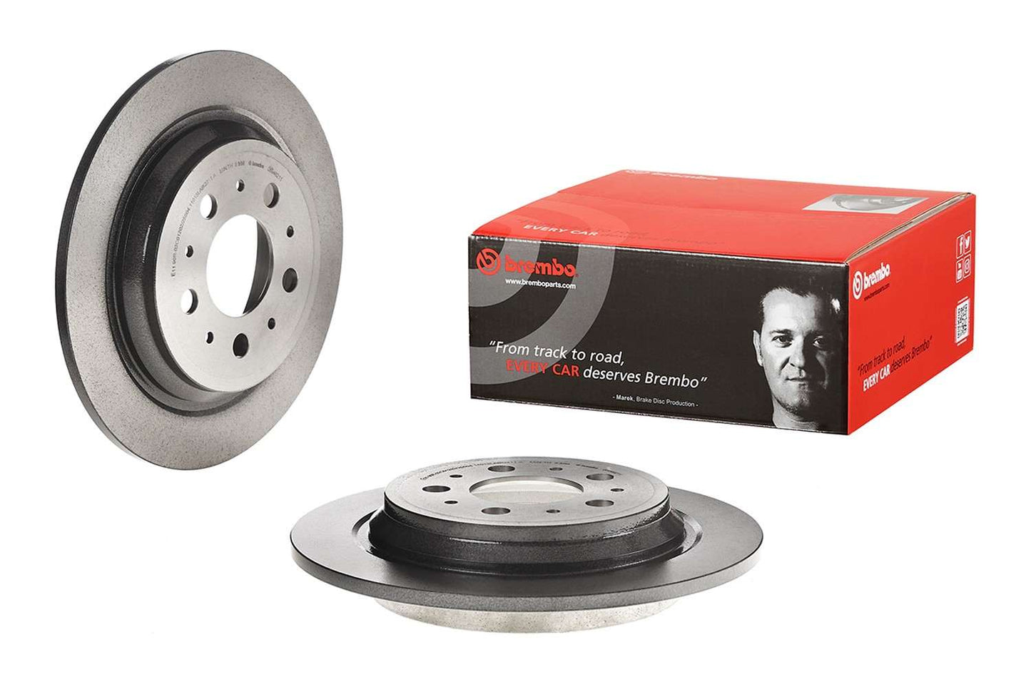 Front View of Rear Disc Brake Rotor BREMBO 08.9462.11