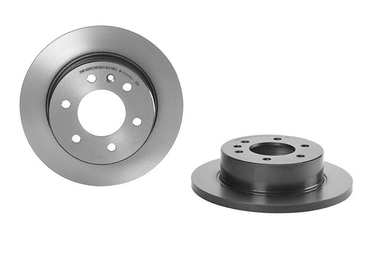 Top View of Rear Disc Brake Rotor BREMBO 08.9509.11