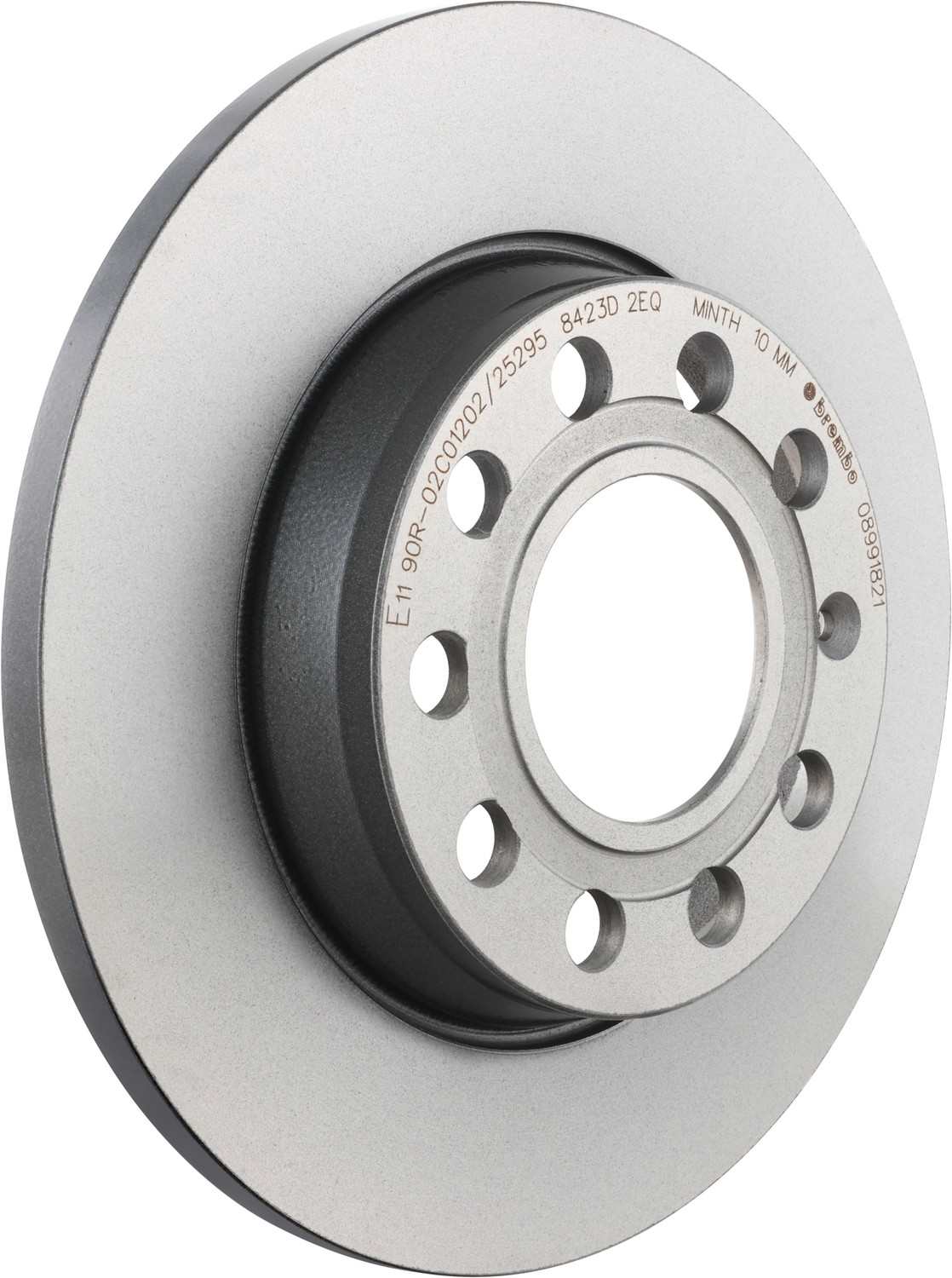 Angle View of Rear Disc Brake Rotor BREMBO 08.9918.21