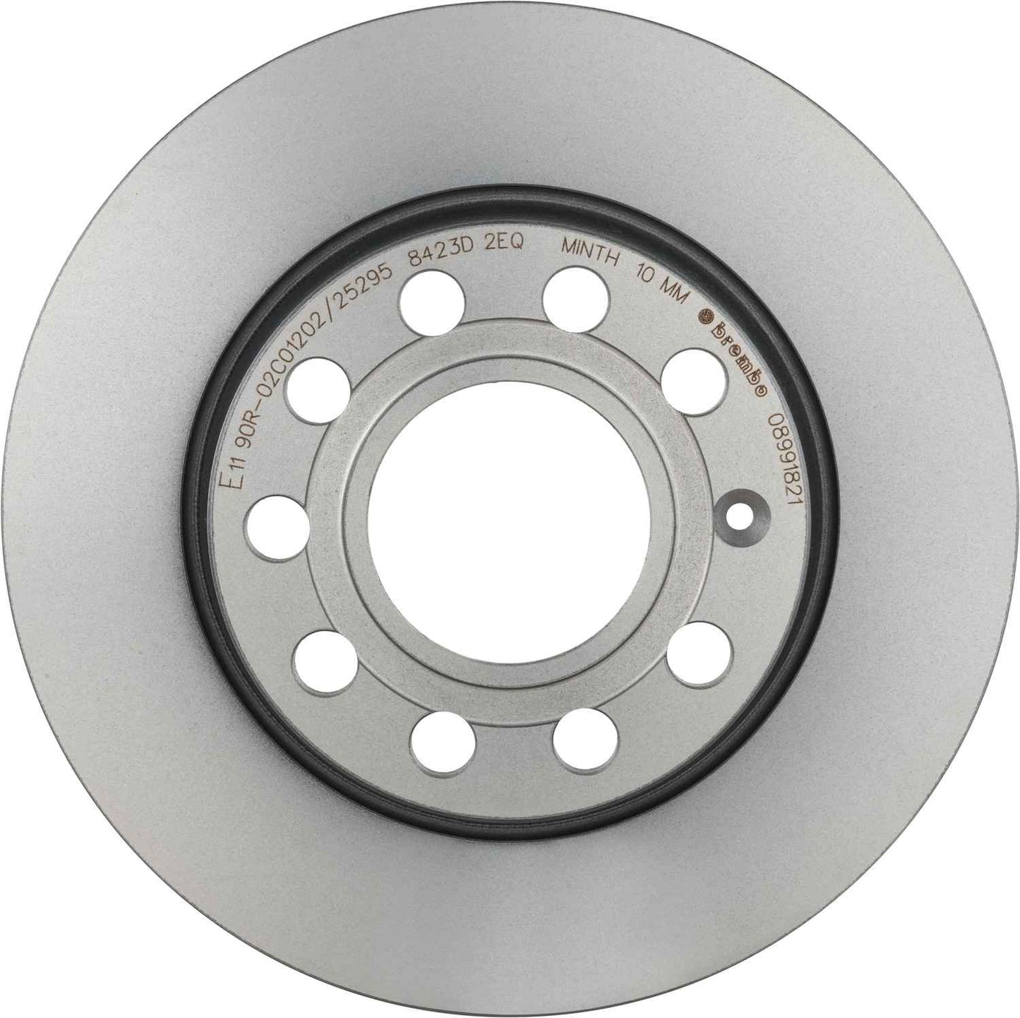 Front View of Rear Disc Brake Rotor BREMBO 08.9918.21