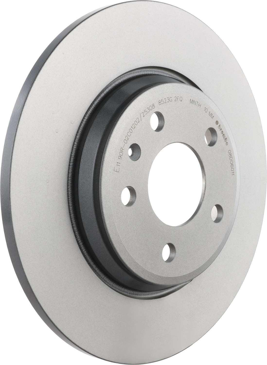 Angle View of Rear Disc Brake Rotor BREMBO 08.D060.11