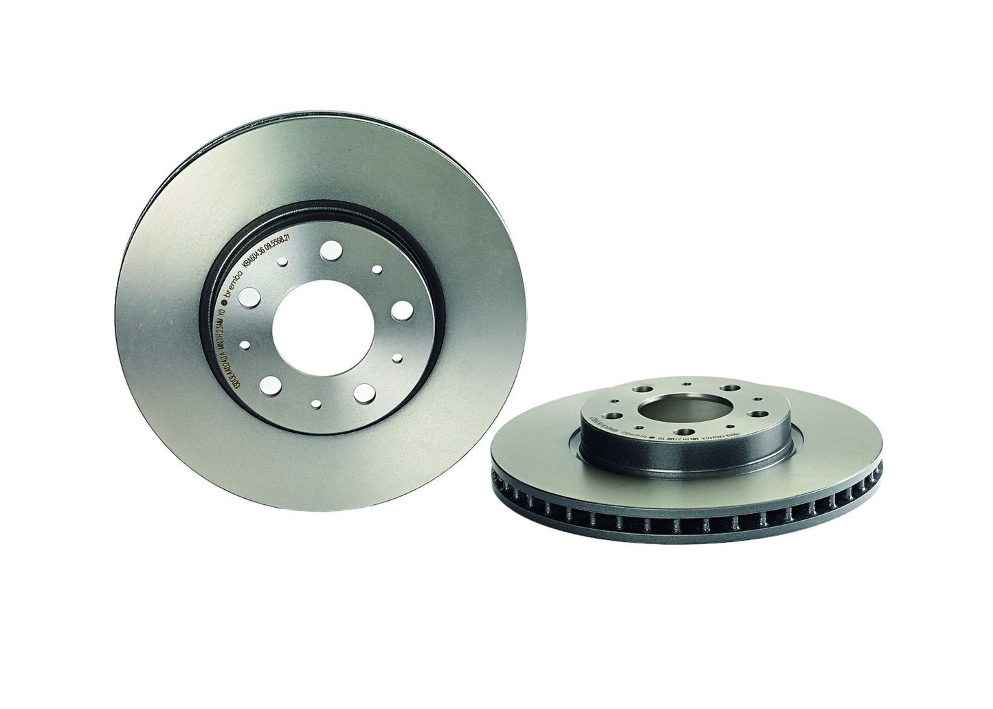 Top View of Front Disc Brake Rotor BREMBO 09.5568.21