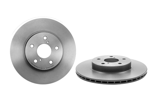 Top View of Front Disc Brake Rotor BREMBO 09.7225.11