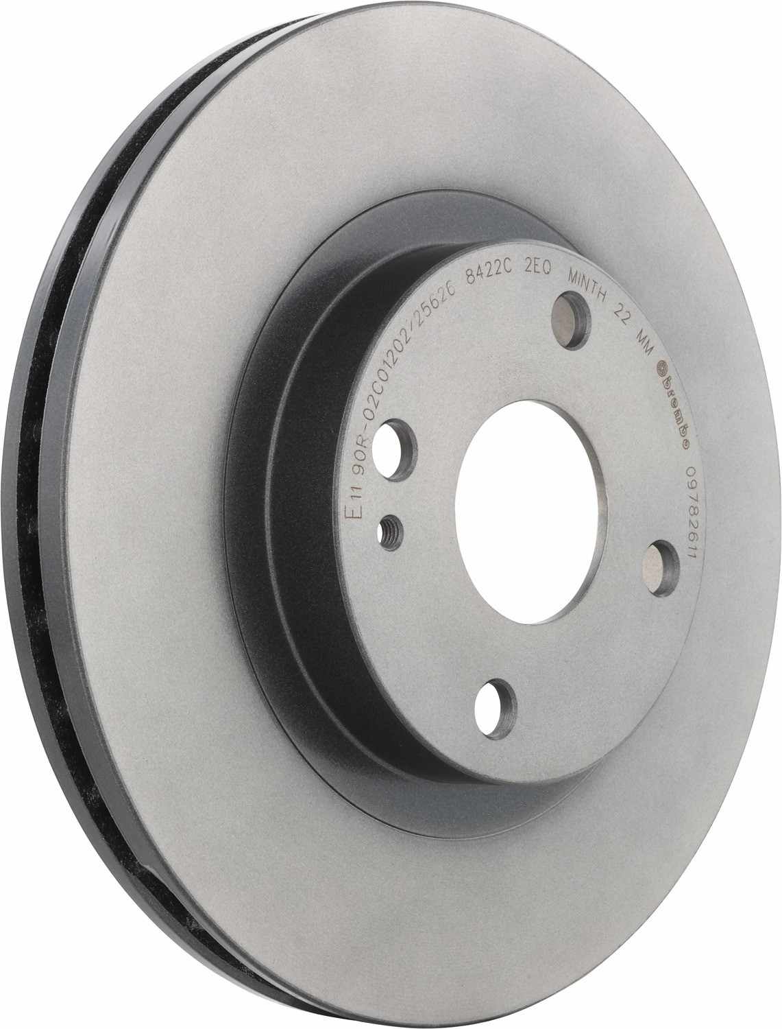 Angle View of Front Disc Brake Rotor BREMBO 09.7826.11