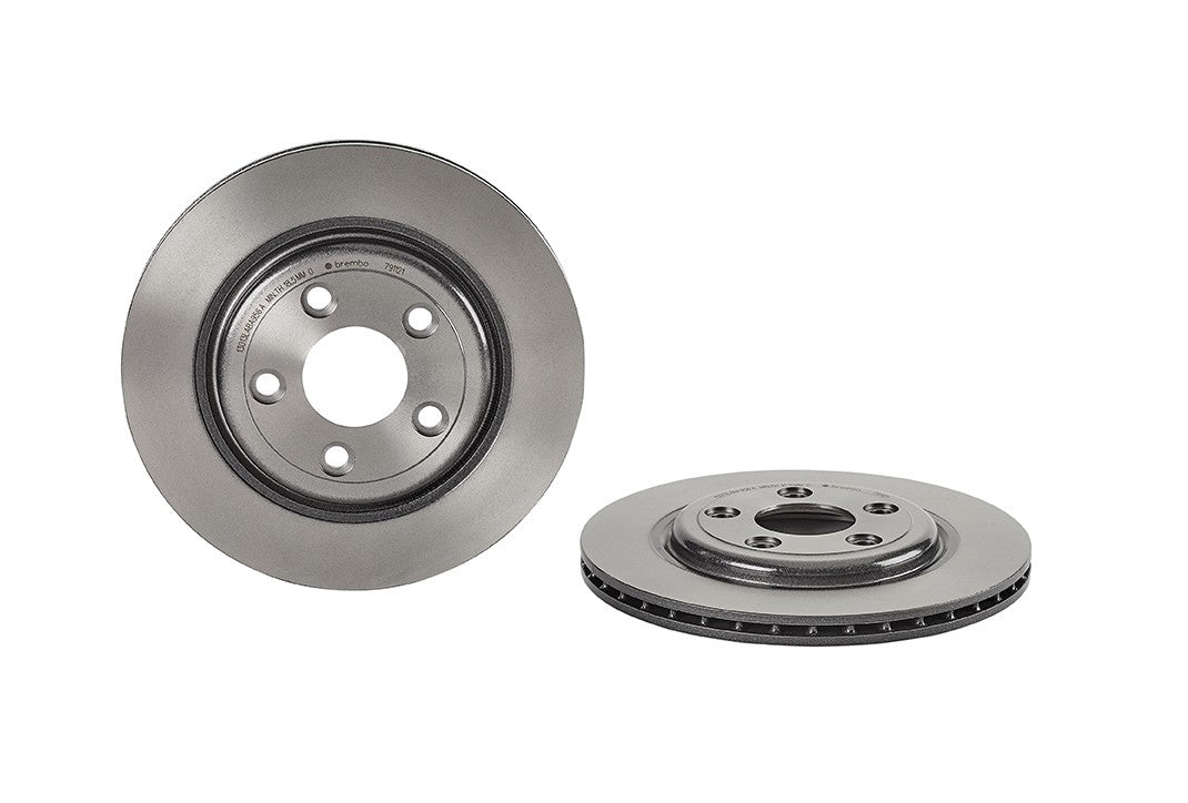 Top View of Rear Disc Brake Rotor BREMBO 09.7911.21