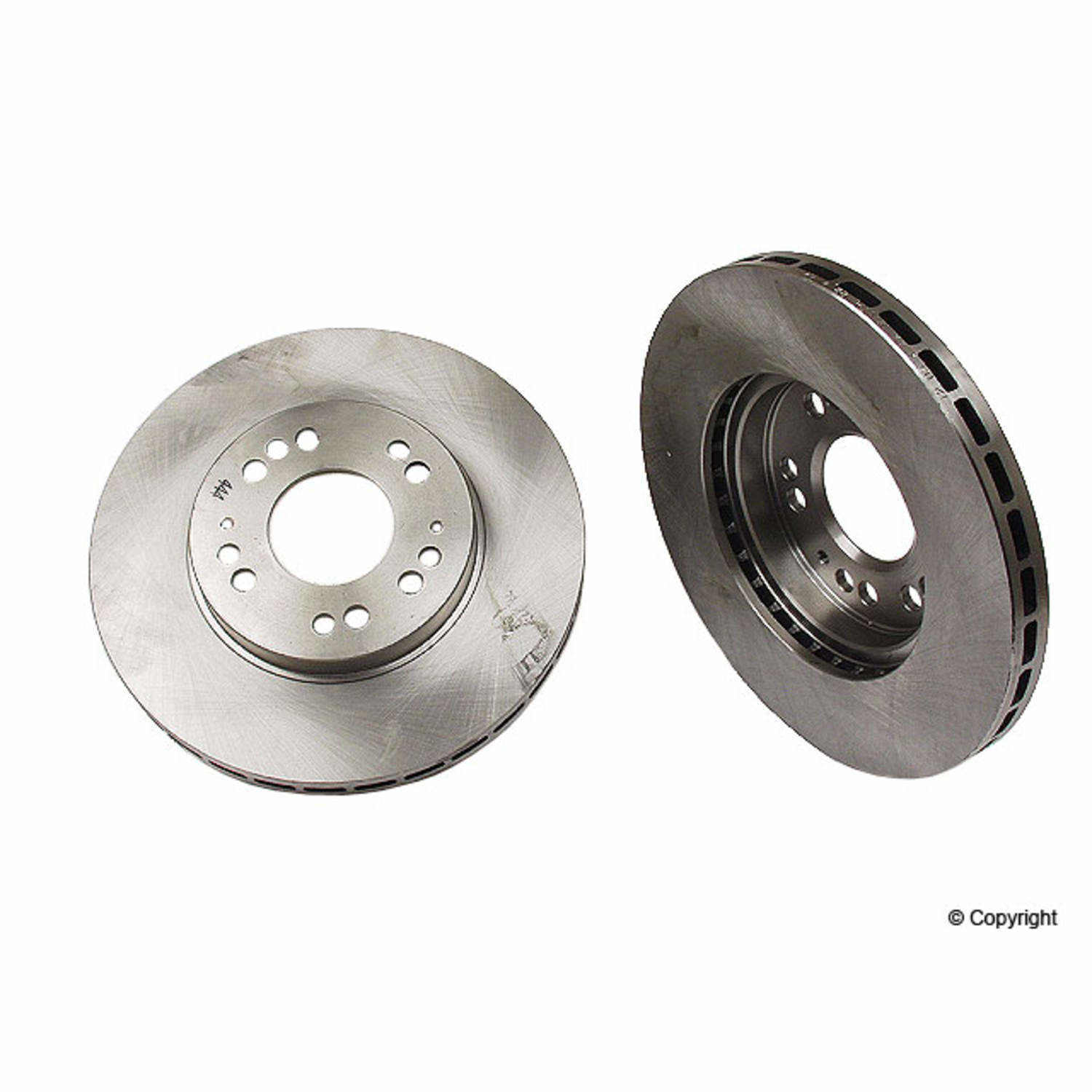 Front View of Front Disc Brake Rotor BREMBO 09.7939.10