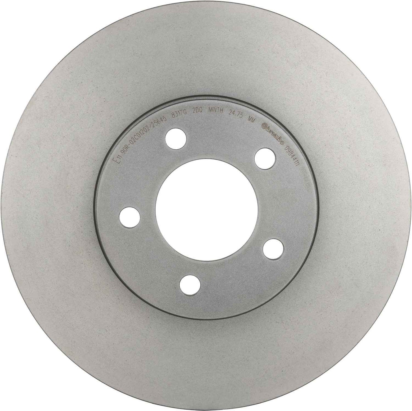 Front View of Front Disc Brake Rotor BREMBO 09.8441.11