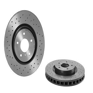 Top View of Front Disc Brake Rotor BREMBO 09.8485.1X