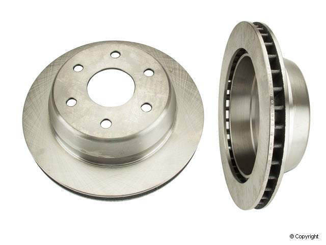 Front View of Rear Disc Brake Rotor BREMBO 09.8608.81