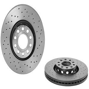 Top View of Front Disc Brake Rotor BREMBO 09.8690.1X