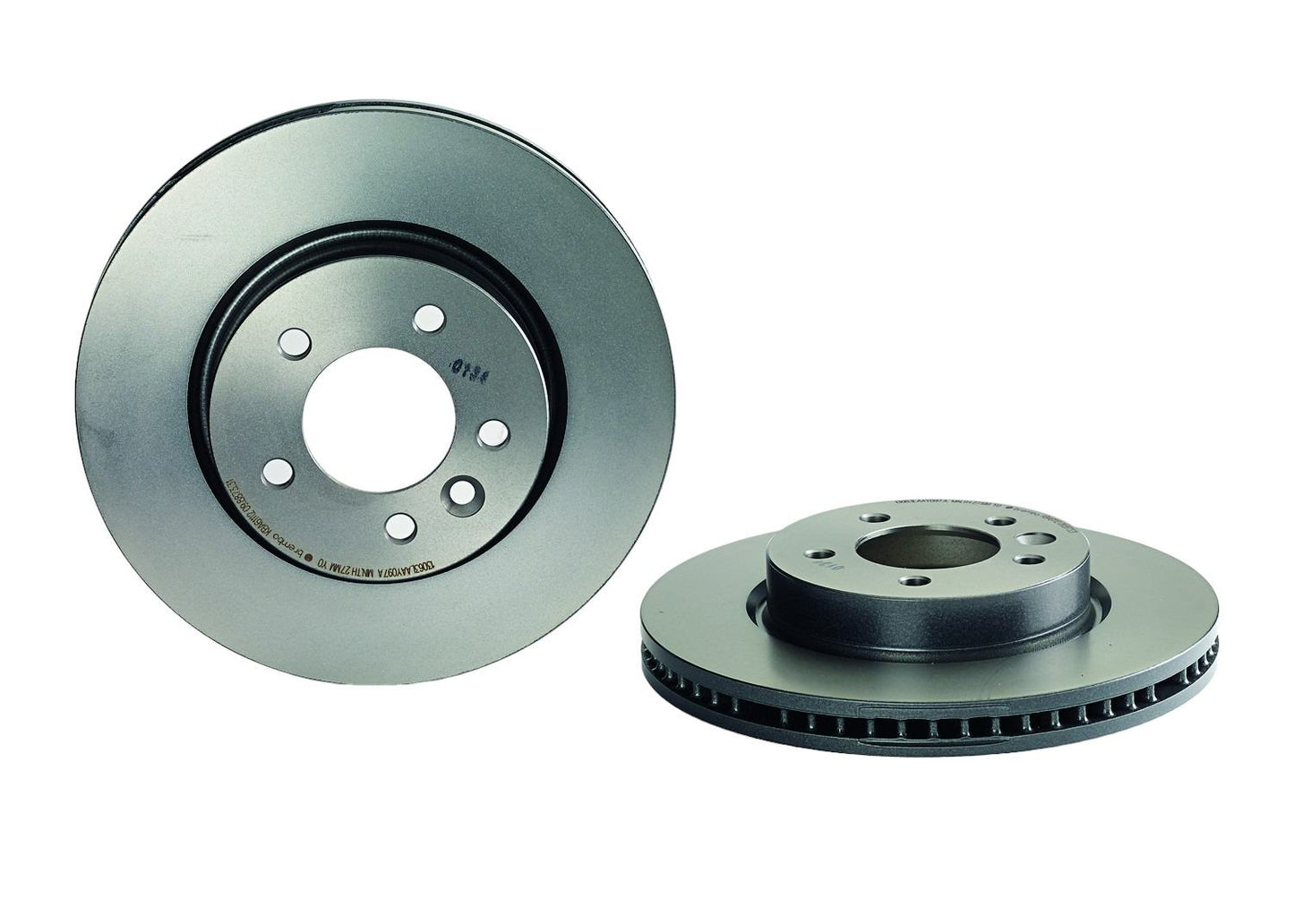 Top View of Front Disc Brake Rotor BREMBO 09.8873.31