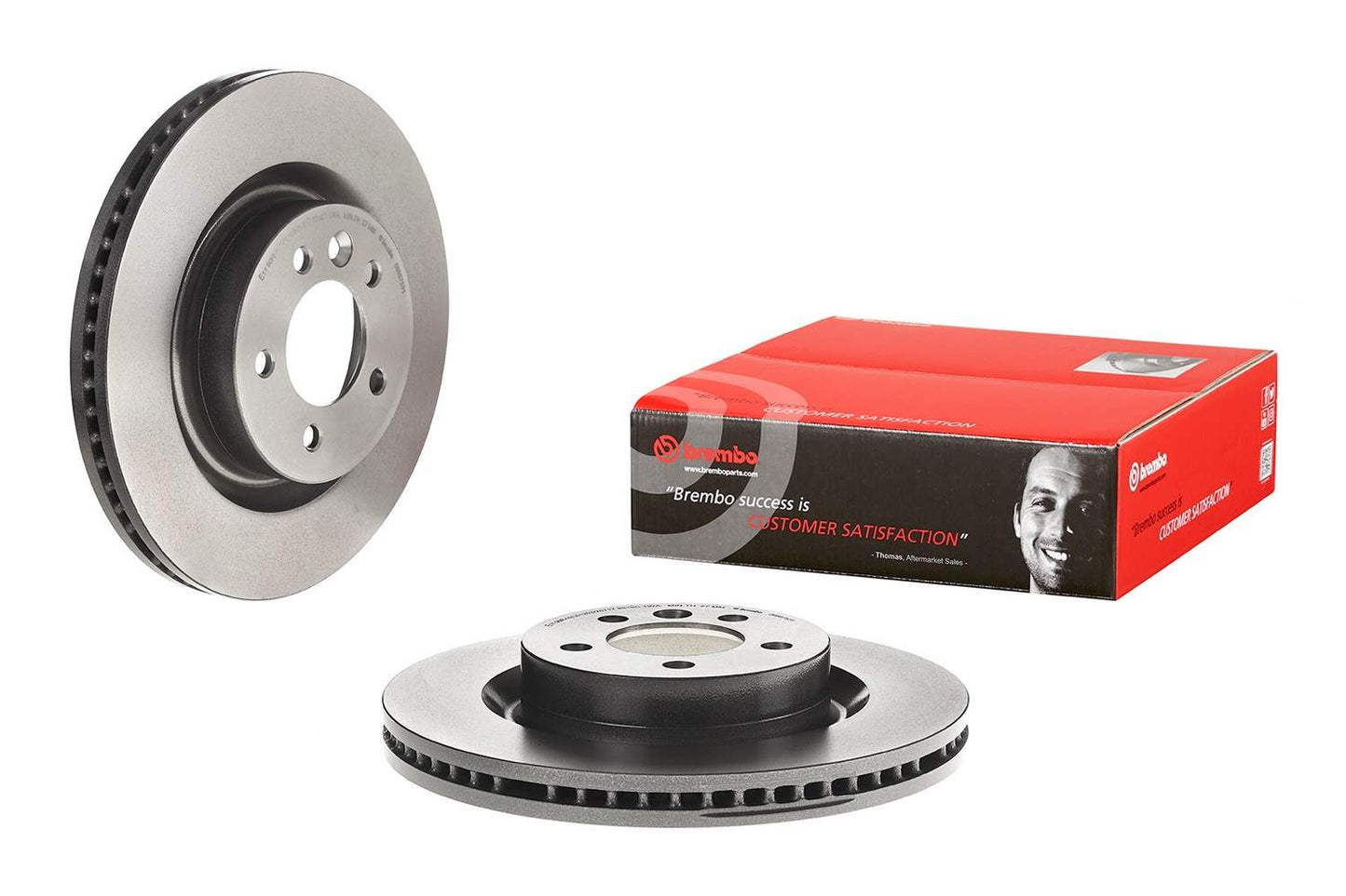 Front View of Front Disc Brake Rotor BREMBO 09.8875.31