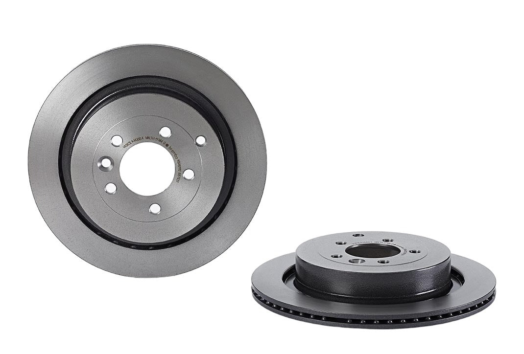 Top View of Rear Disc Brake Rotor BREMBO 09.8876.31