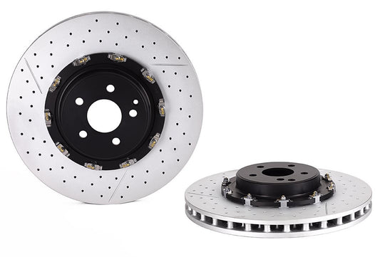 Top View of Front Disc Brake Rotor BREMBO 09.8880.23