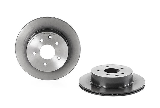 Top View of Rear Disc Brake Rotor BREMBO 09.8969.21