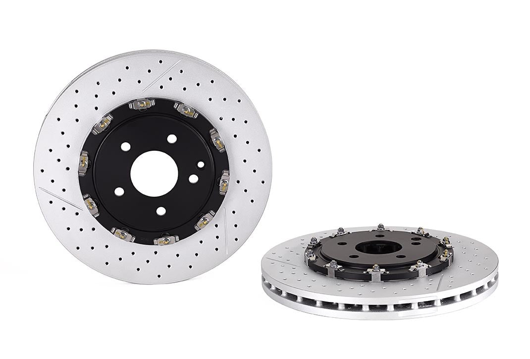 Top View of Front Disc Brake Rotor BREMBO 09.9254.33