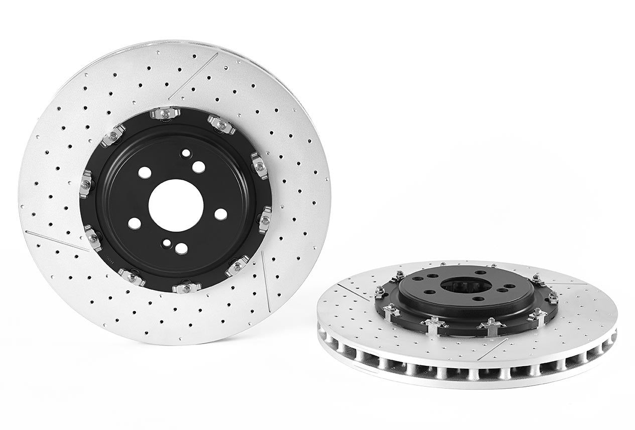 Top View of Front Disc Brake Rotor BREMBO 09.9313.33