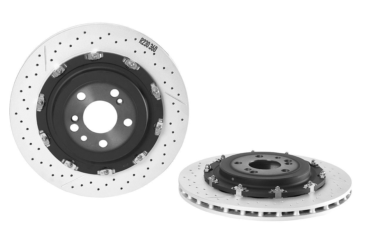 Top View of Rear Disc Brake Rotor BREMBO 09.9315.23