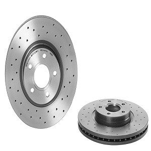 Top View of Front Disc Brake Rotor BREMBO 09.9468.1X