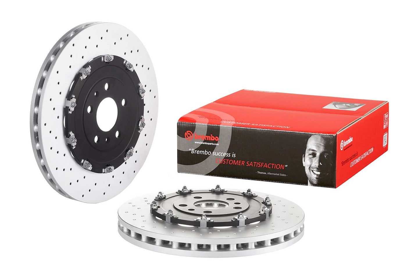 Front View of Front Disc Brake Rotor BREMBO 09.9477.23