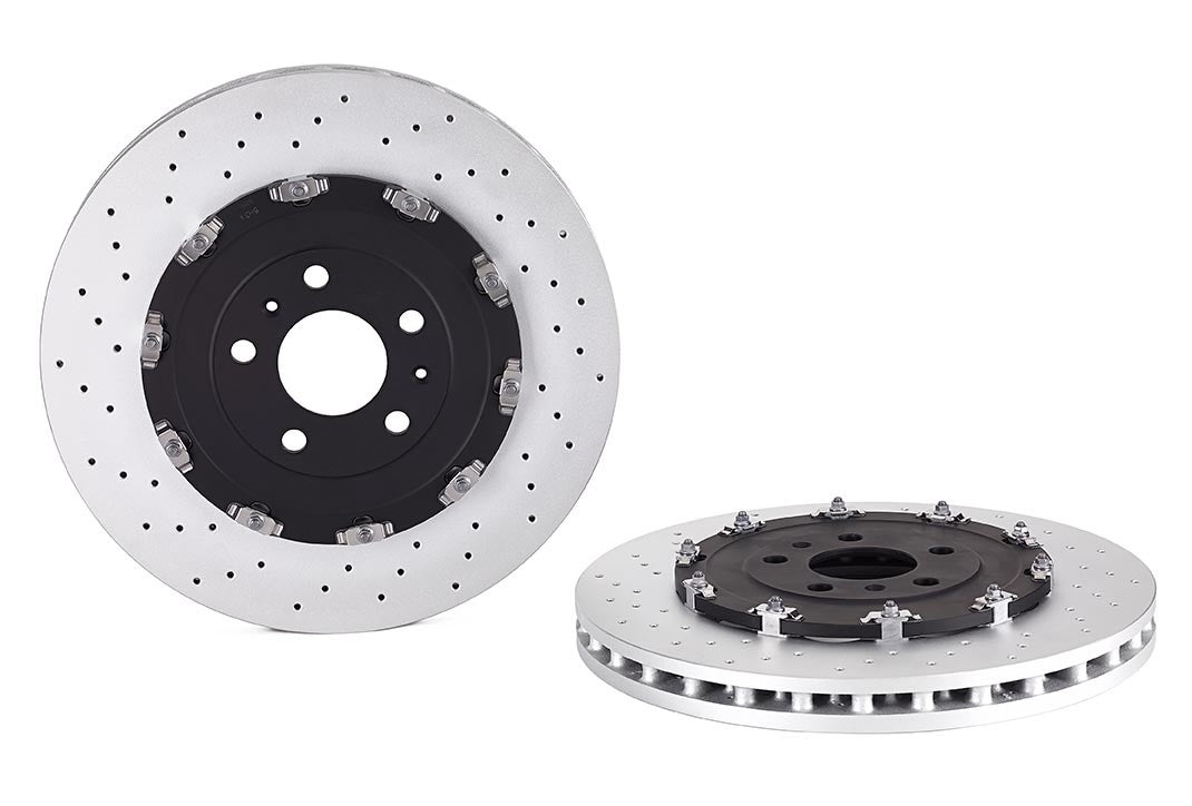 Top View of Front Disc Brake Rotor BREMBO 09.9477.23