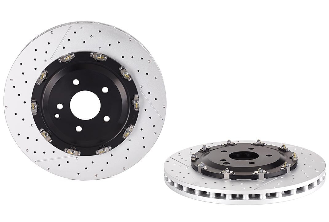 Top View of Front Disc Brake Rotor BREMBO 09.9547.33