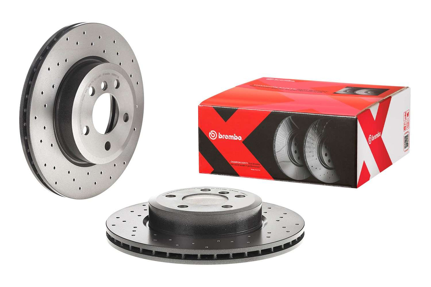 Front View of Front Disc Brake Rotor BREMBO 09.9581.1X