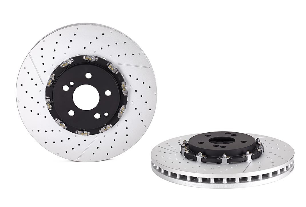 Top View of Front Disc Brake Rotor BREMBO 09.9764.23