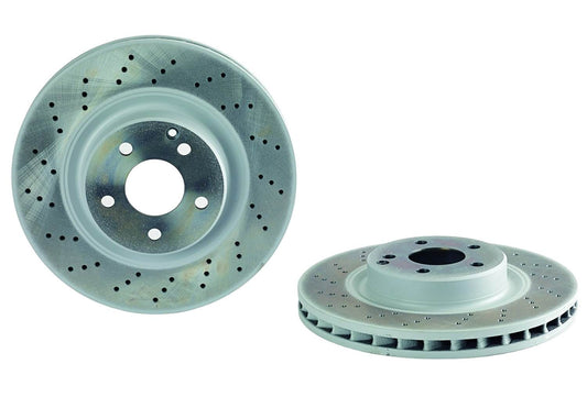 Top View of Front Disc Brake Rotor BREMBO 09.9825.11