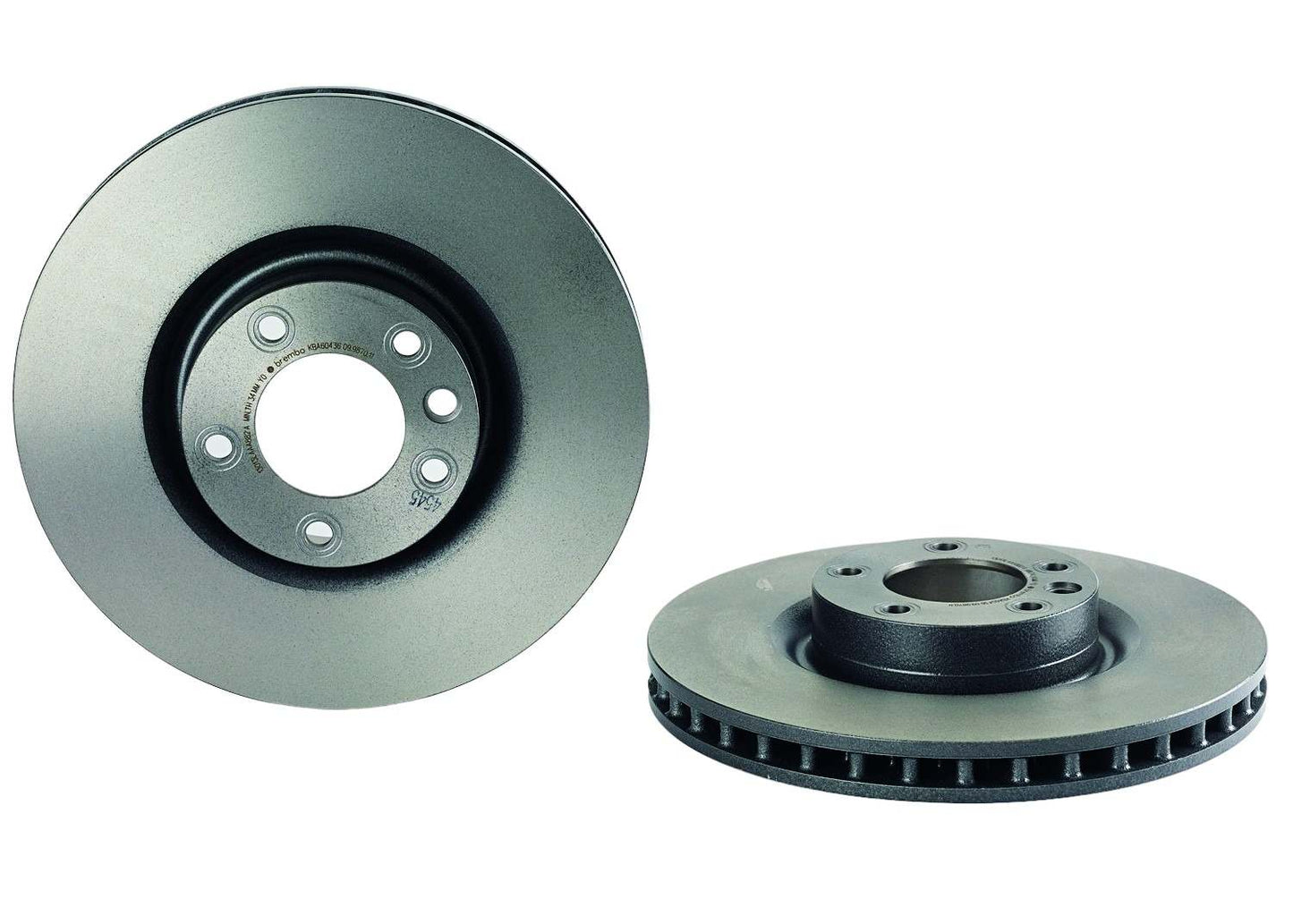 Top View of Front Disc Brake Rotor BREMBO 09.9870.11