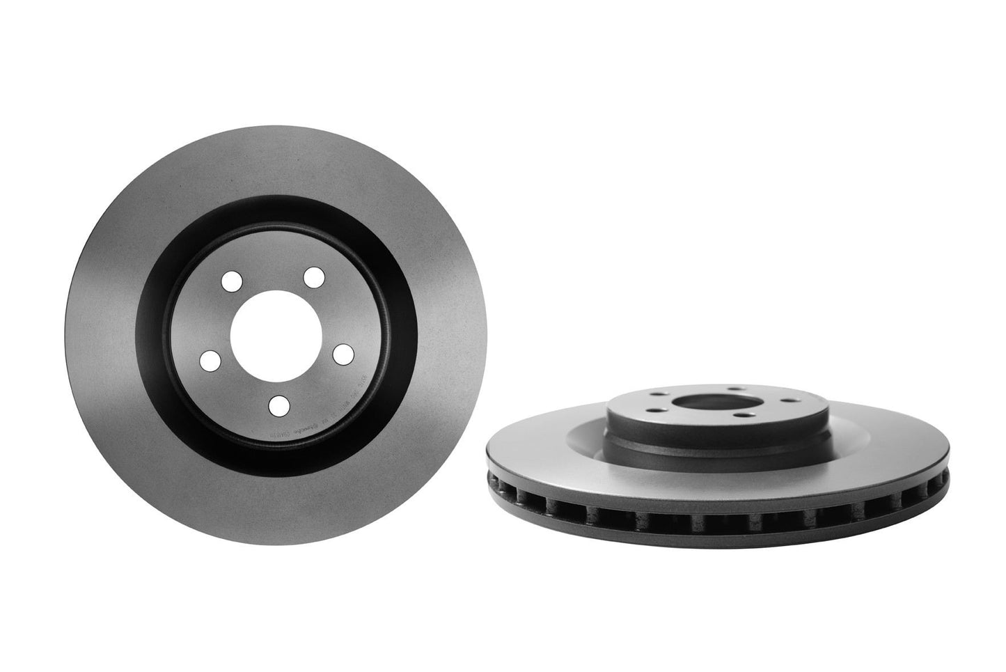 Top View of Front Disc Brake Rotor BREMBO 09.A183.11