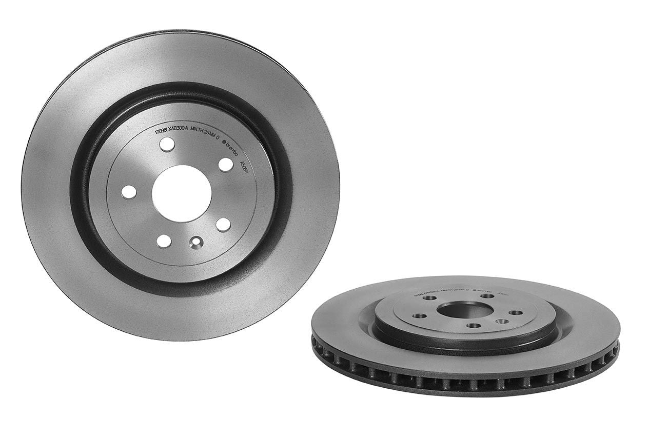 Top View of Rear Disc Brake Rotor BREMBO 09.A508.11