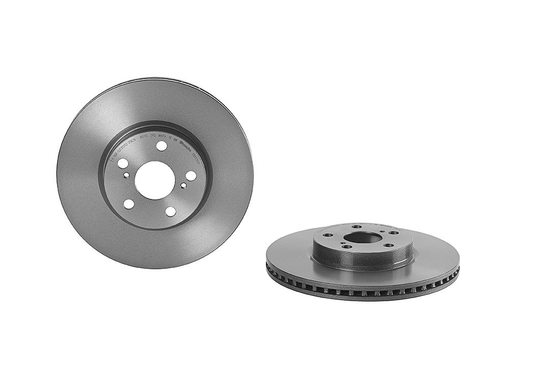 Top View of Front Disc Brake Rotor BREMBO 09.A535.21