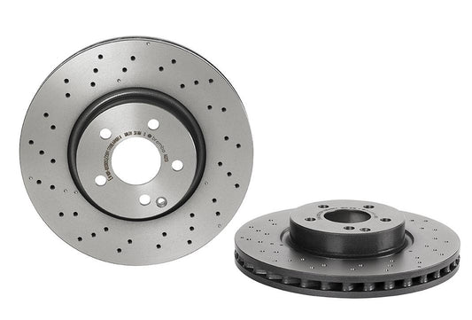 Top View of Front Disc Brake Rotor BREMBO 09.A621.31