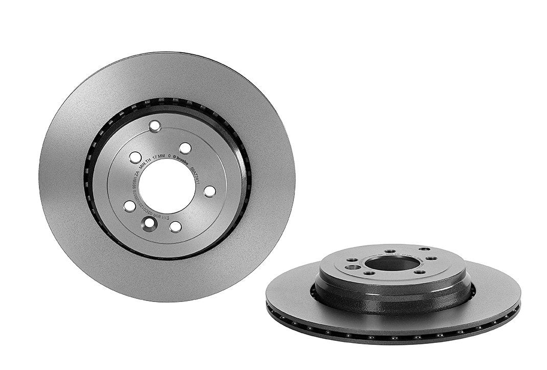 Top View of Rear Disc Brake Rotor BREMBO 09.A774.11