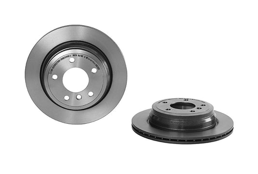 Top View of Rear Disc Brake Rotor BREMBO 09.B338.21