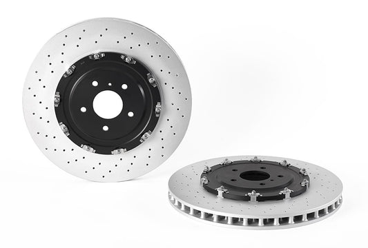 Top View of Front Disc Brake Rotor BREMBO 09.B386.13