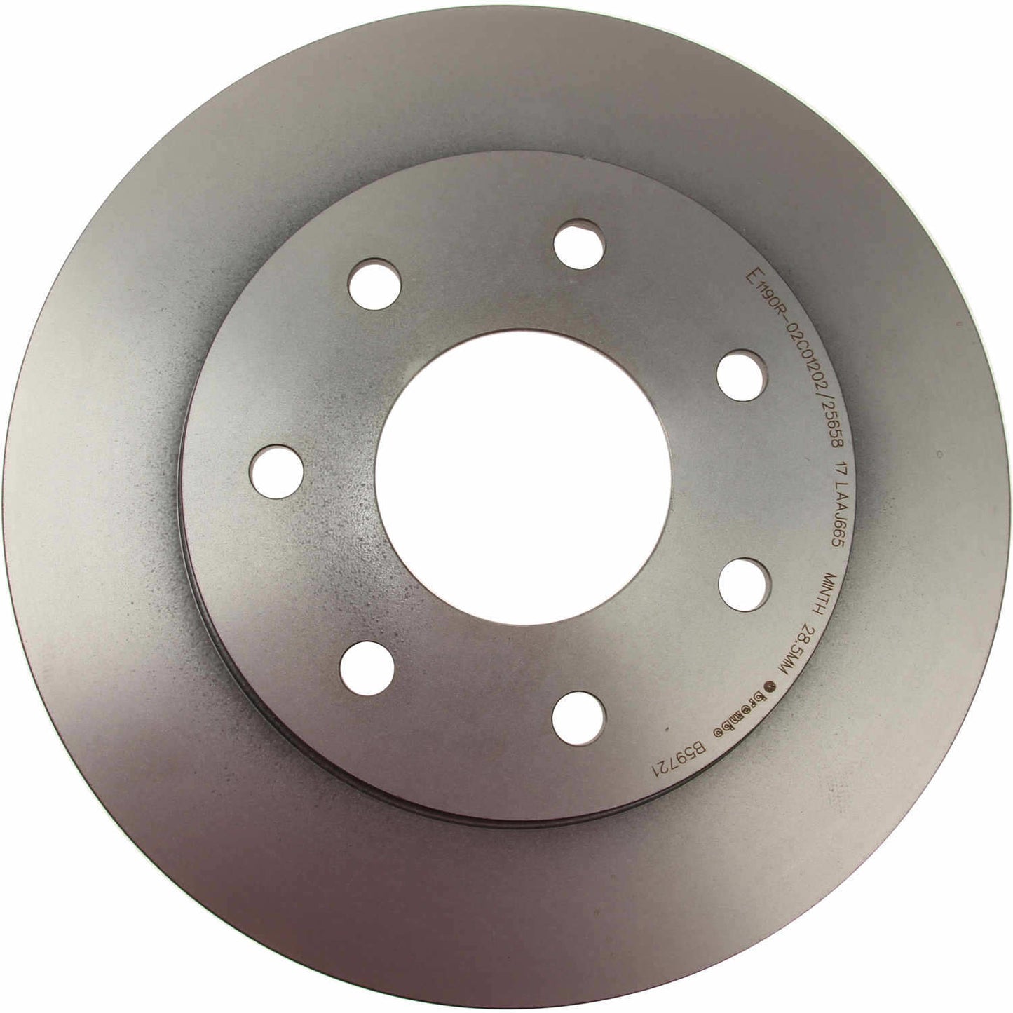 Front View of Front Disc Brake Rotor BREMBO 09.B597.21