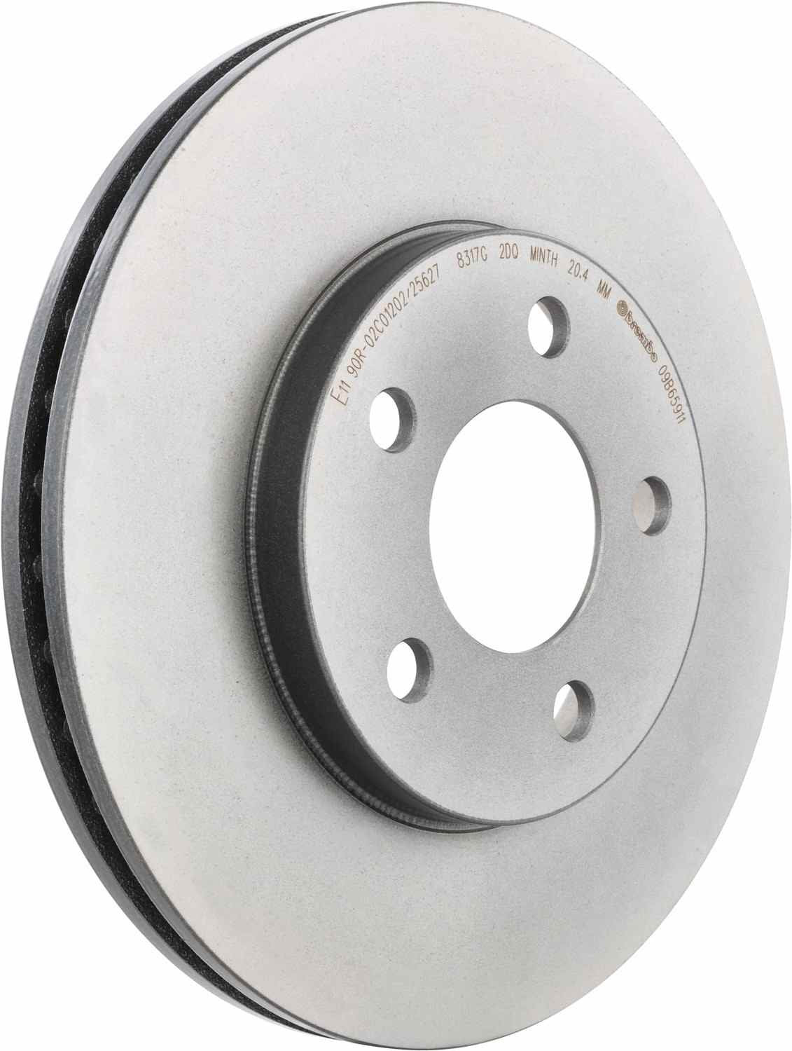 Angle View of Front Disc Brake Rotor BREMBO 09.B659.11