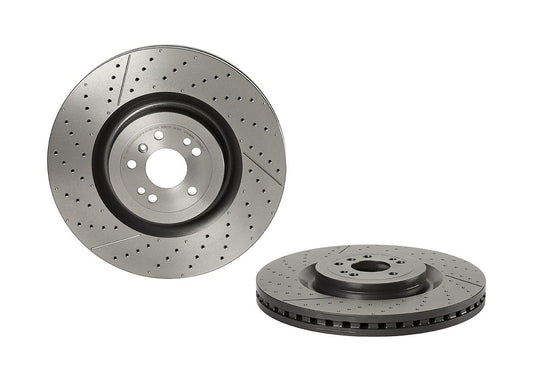 Top View of Front Disc Brake Rotor BREMBO 09.B805.11