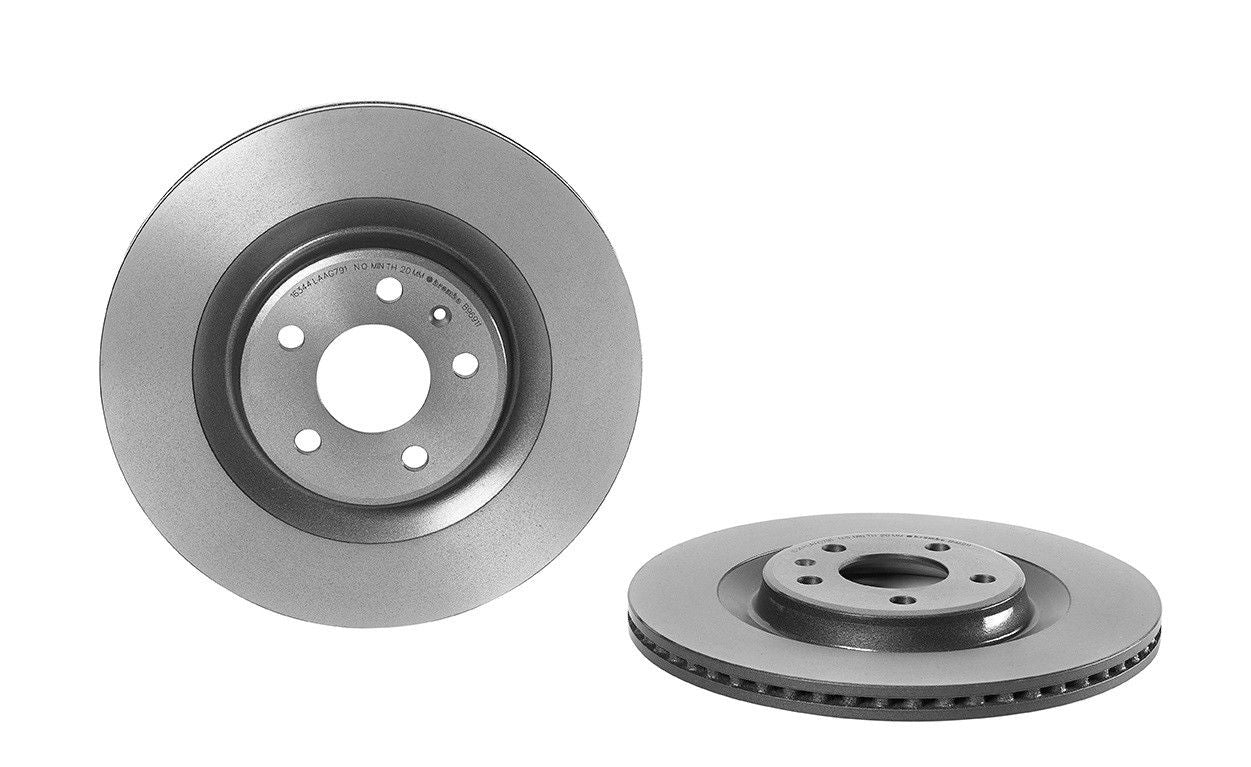 Top View of Rear Disc Brake Rotor BREMBO 09.B969.11