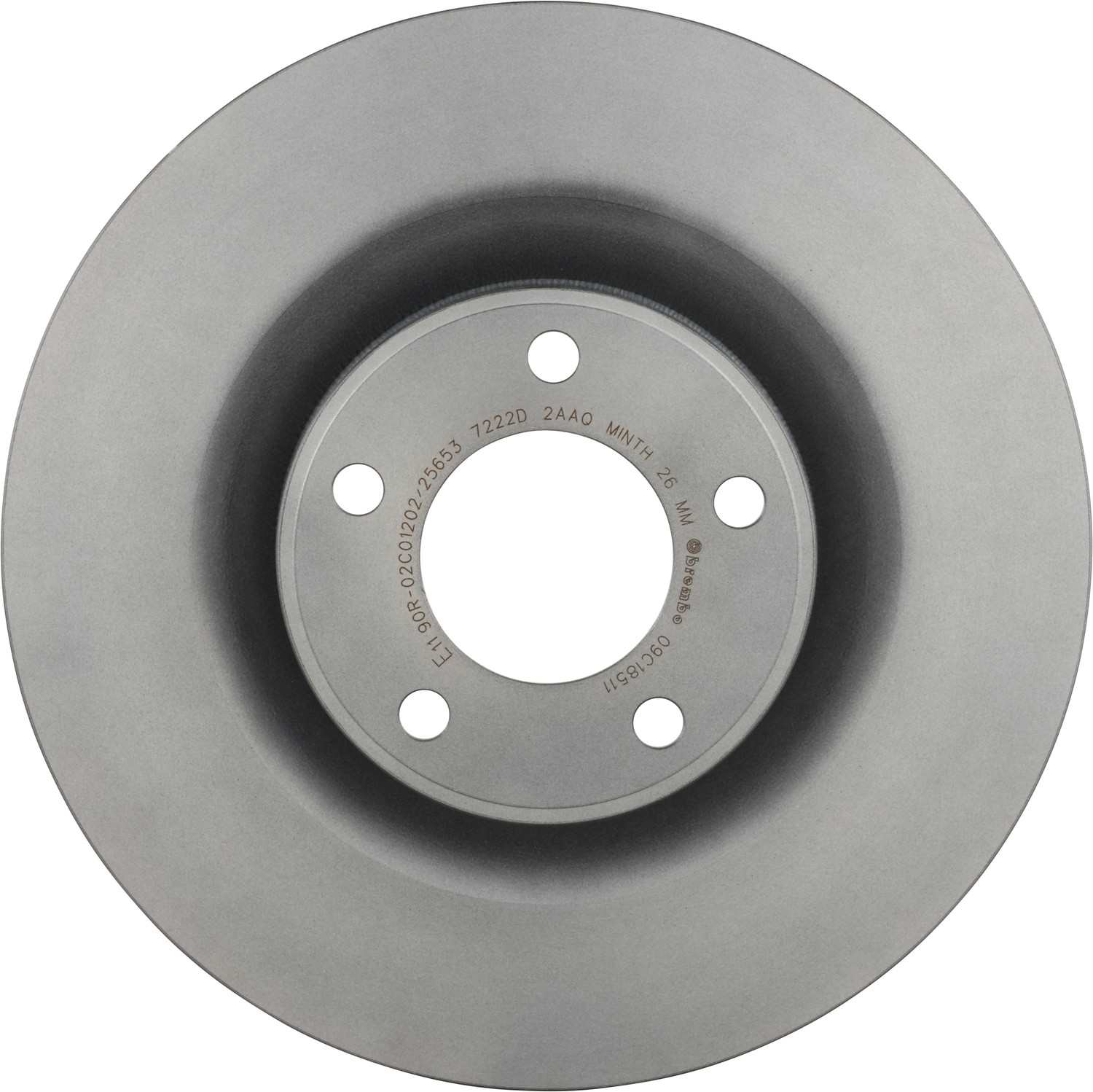 Front View of Front Disc Brake Rotor BREMBO 09.C185.11