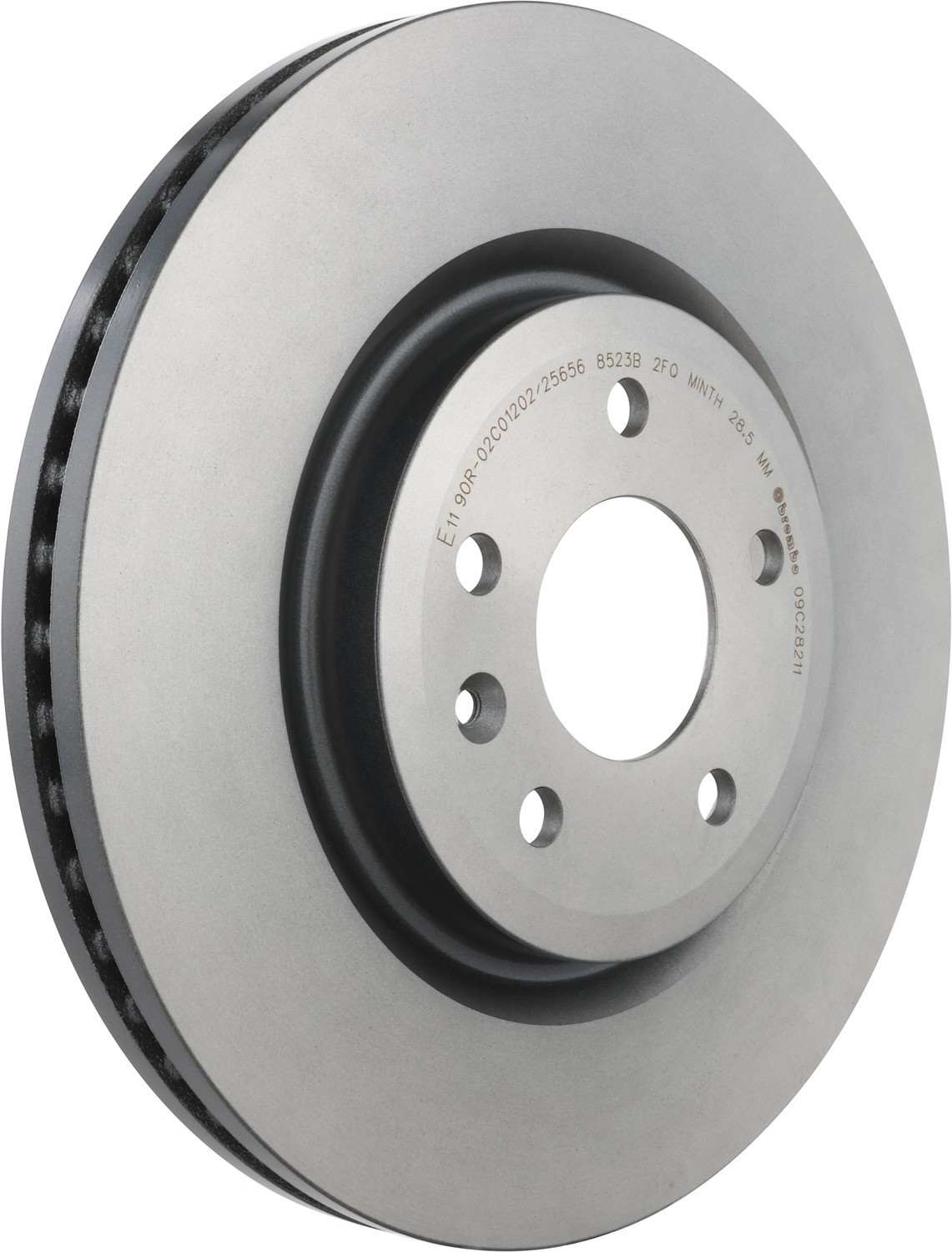 Angle View of Front Disc Brake Rotor BREMBO 09.C282.11