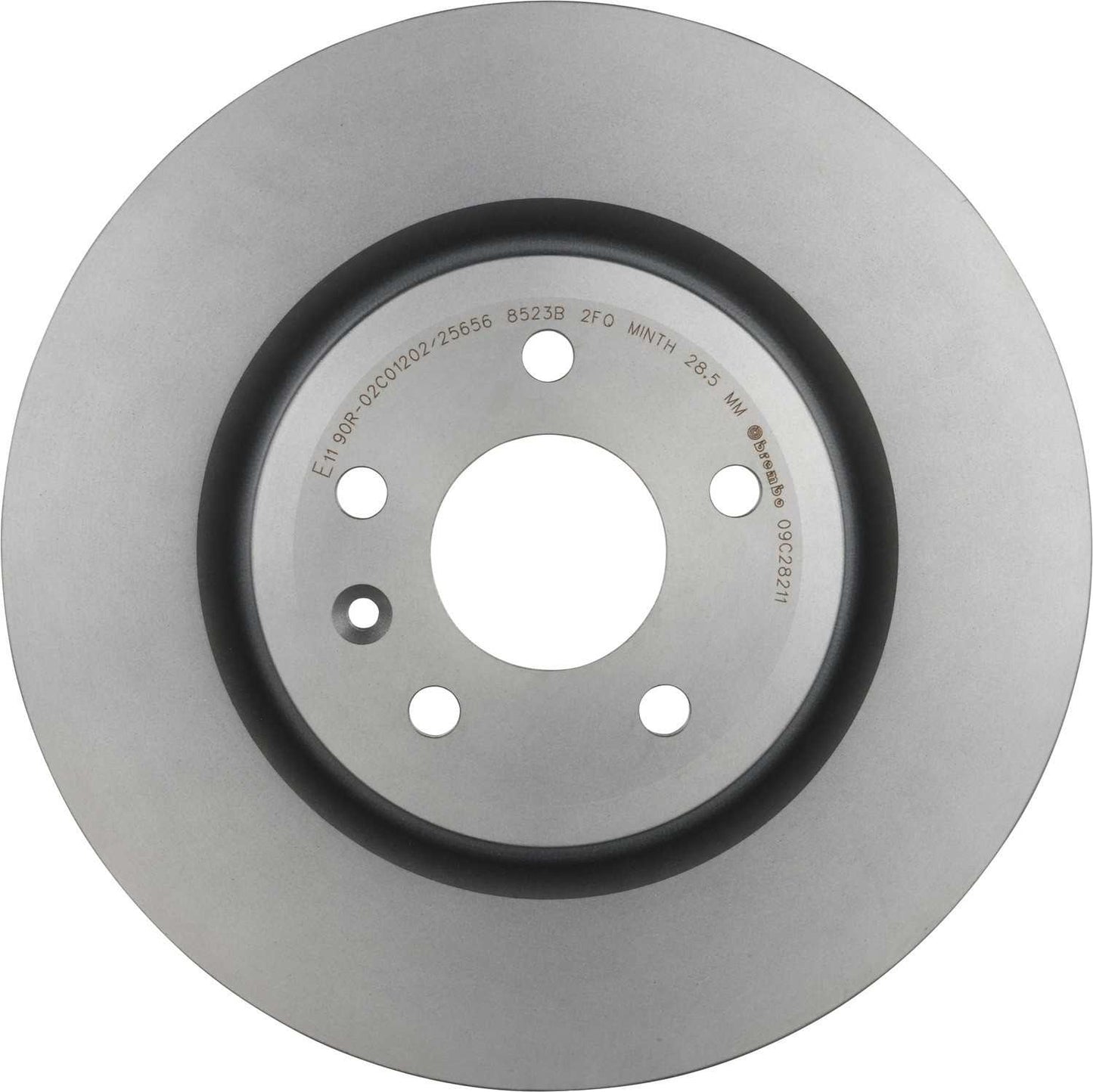 Front View of Front Disc Brake Rotor BREMBO 09.C282.11