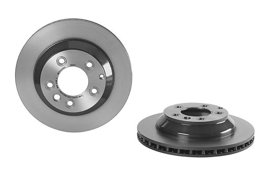 Top View of Rear Disc Brake Rotor BREMBO 09.C884.11