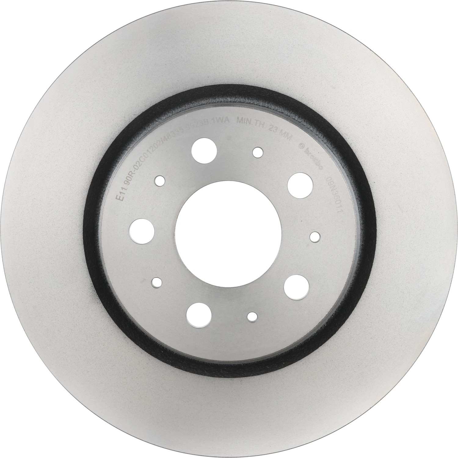 Front View of Front Disc Brake Rotor BREMBO 09.N360.11