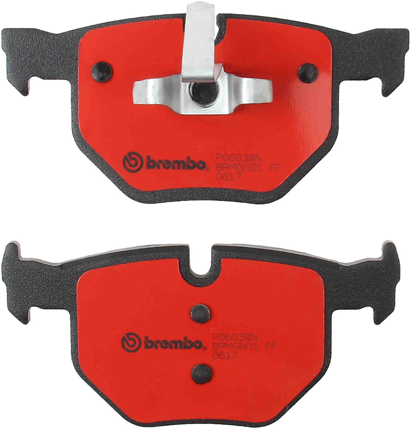 Back View of Rear Disc Brake Pad Set BREMBO P06039N